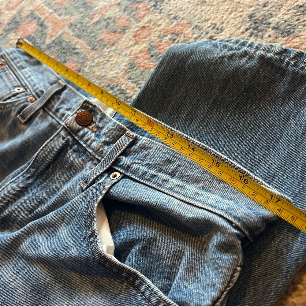Madewell Slouchy Boyjean 29 High Rise Straight Leg Light Wash - Picture 5 of 10